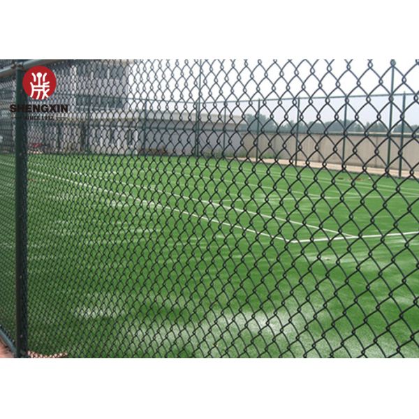 Diamond Hole 2.5m Fine Mesh Chain Link Fence Galvanized Pvc Coated