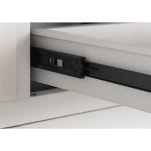 0.6mm Frosted Glass File Cabinet With 2 Drawers