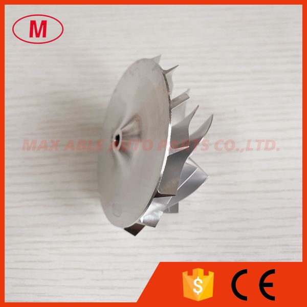 GT15-25 54.28/67.40mm 7+7Blades high performance turbo aluminum 2618/Milling/billet compressor wheel