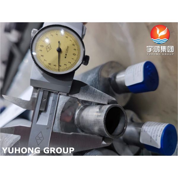 ASTM B163 UNS N08825, Incoloy825 Extruded Finned Tube With Aluminum Fins For Heat Exchanger