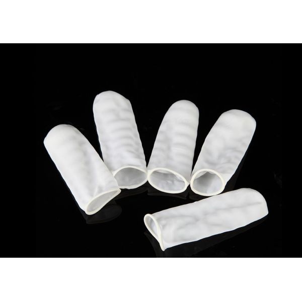 Hot selling Disposable Latex Finger Cots Non-toxic Antistatic Protector Fingertip Fingers Work Gloves Protector