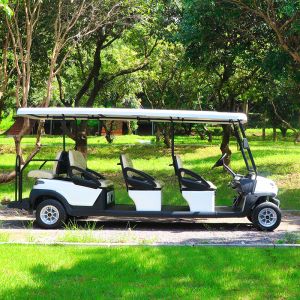 Wholesale Sightseeing Electric Golf Buggy 6+2 Seater With Lithium Battery Strong Power High Climbing Capacity from china suppliers