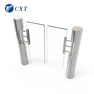 Intelligent Swing Barrier Gate Anti Collision Acrylic Access Control Turnstile