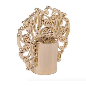 Customized Gold Color Plated Zinc Alloy Perfume Bottle Caps for Luxury Perfume