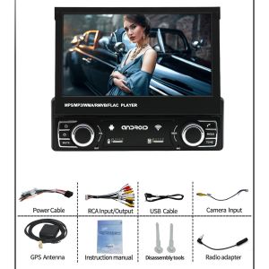 7 Inch Universal Android Car Radio Player Single Din Android Auto Head Unit GPS