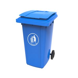 China wholesale garbage bin outdoor plastic trash cans with wheels