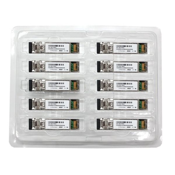 Quality 10G SFP+ Dual Fiber LC 300m SR Optical Transceiver Module for sale