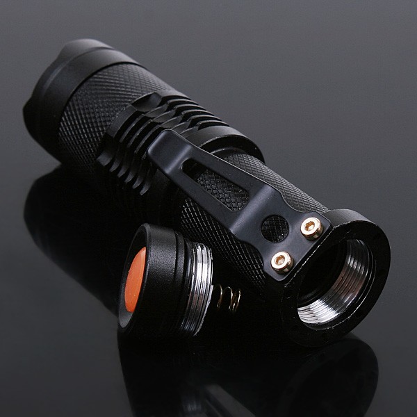 Skid - proof Adjustable 7W 300LM Mini Q5 Cree Led Flashlight Torch For Hunting,