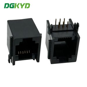 Wholesale RJ11 industrial grade horizontal network port 6P6C network connector without light DGKYD5523E1166IWA1DY1 from china suppliers