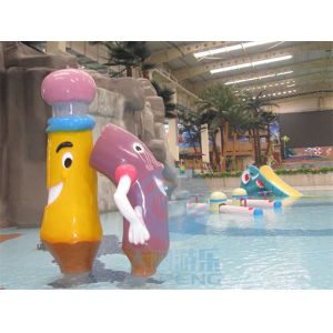 Aqua Park Spray Pencil Shape Fountains For Children Splash Zone