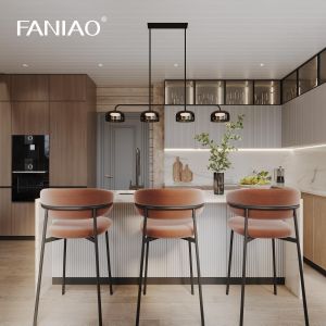 Smart Modern Style Customized Kitchen Cabinet Lacquer Finish Design Kitchen