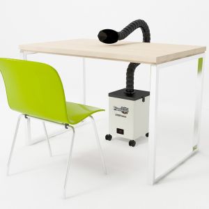 Single Duct Solder Fume Extraction System , Fume Extractor Soldering 80W 110V /