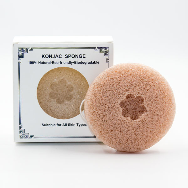 Activated Natural Face Cleansing Sponge Private Label Organic Konjac Fiber