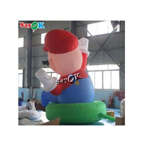 4m 13ft Giant Oxford Inflatable Super Mario For Festival Decoration
