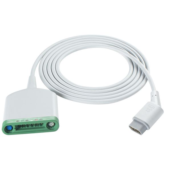 Compatible for Multimed 6 Pod Patient Cable 3.5M 6Lead ECG with SpO2/Temperature