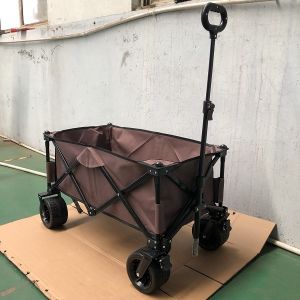 Large Capacity Folding Beach Wagon Utility Garden Collapsible Pull Carts