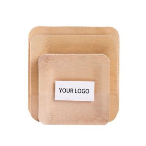 Buy cheap Indoor Bamboo Biodegradable Disposable Tableware Plates Practical Eco Friendly from wholesalers