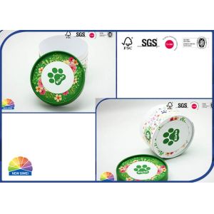 4C Printed Round Paper Packaging Tube Matte Lamination Recycled Customized