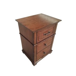 Anqitue looking walnut finish wooden 3-drawer night stand,bed side table for