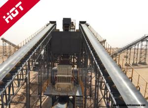 China Soil Loading And Unloading Telescopic Conveyor System , Portable Conveyor Systems With Large Conveying Capacity on sale