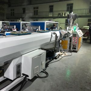 China Full Intermeshing Engagement System PVC Pipe Production Line for Plastic Processed PVC on sale