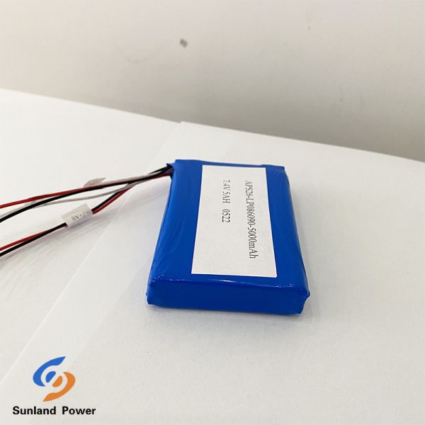 Quality 7.4V 5AH LP806090 2S1P Polymer Lithium Ion Batteries I2C Function With Fuel Gauge for sale