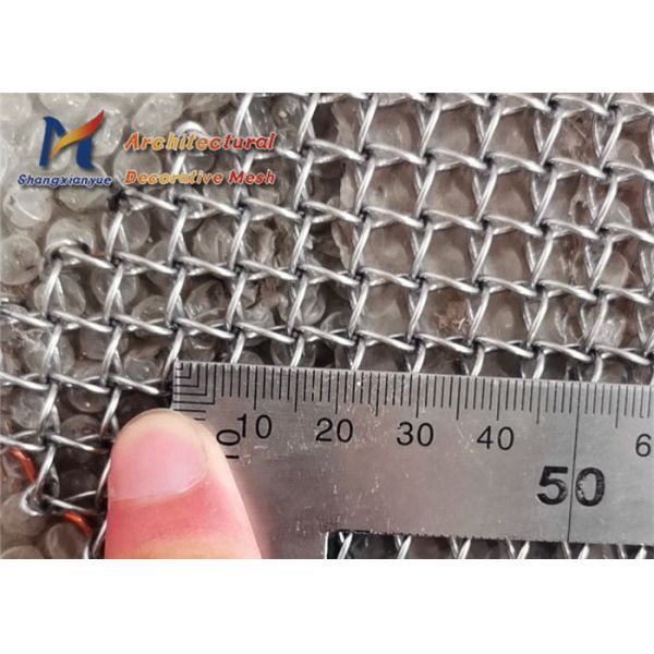 Quality 1.0mm Artistic Honeycomb Coil Drapery Mesh Decorative Partitions Aluminium for sale