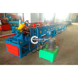 PLC Hydraulic Cutting 310mm Door Frame Roll Forming Machine