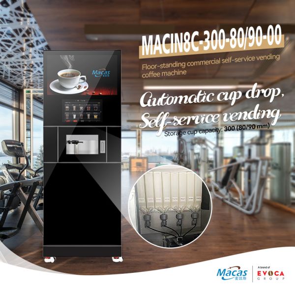 More Than 12 Drinks Bean To Cup Coffee Vending Machine In Black For Tea And