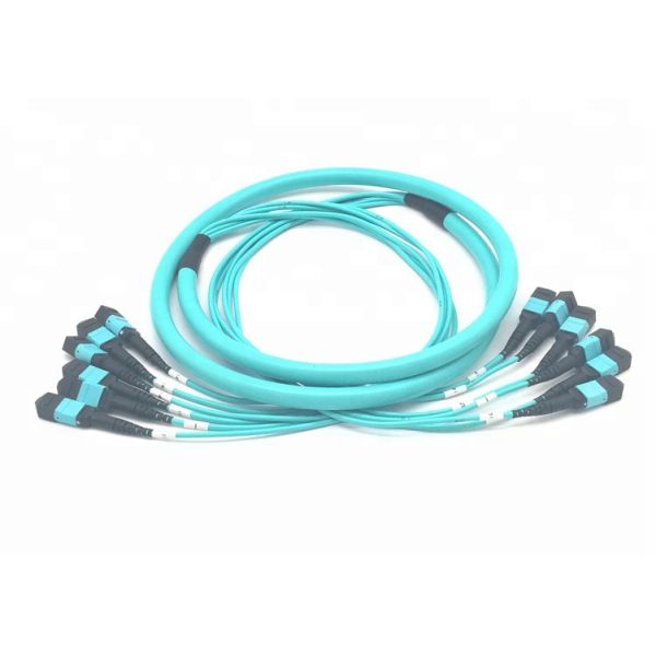12fo 24fo Multimode OM3-300 Elite IL MPO MTP Female Optical Patch Cord