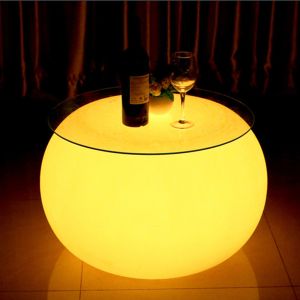 Wholesale Modern Commercial LED Illuminated Cocktail Table With Rechargeable Lithium Battery from china suppliers