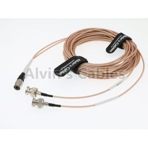 Coax Two BNC To Fischer HD SDI BNC Cable Male To Male With Copper Conductor