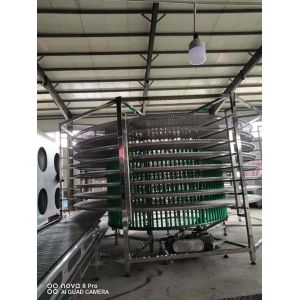 Bread Cooling Tower with Plastic PP Material Belt in 500mm Width