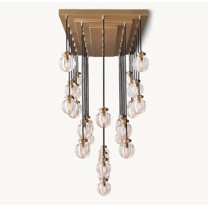 Classic RH Chandelier With Brass Finish / Candelabra Bulb Type Bulb Types A Work
