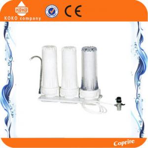 China 3 Stage Water Purifier Household Water Filter 8 - 125 PSI White Clear Color on sale
