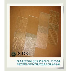 Wholesale Flat patterned glass 5mm with 3C/CE/ISO certificate from china suppliers