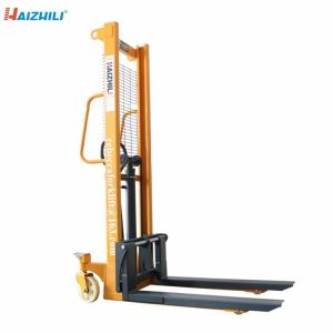Warehouse used hand pallt lifter 3000kg 1.6m hydraulic manual stacker for cargo