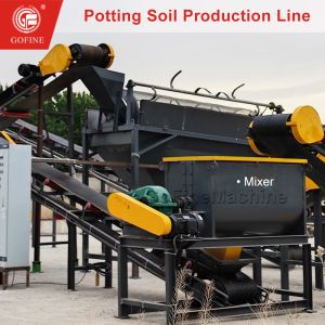 Peat Potting Soil Horticultural Compost Mixer Garden Soil Processing Plant