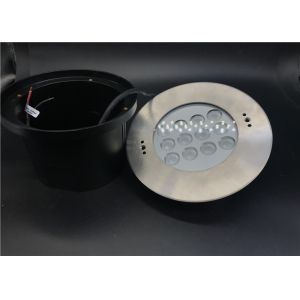 Round 24 Watt 36 Watt 48 Watt IP68 LED Underwater Light Two Years Warranty