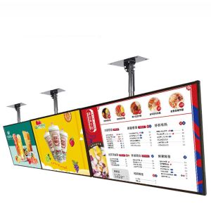 Super slim 20mm thickness UHD 49" inch LED TFT LCD display advertising signage