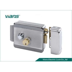 Wholesale Home High Security Electric Rim Lock With Double Cylinder Push Button , 123 X 106 X 35mm from china suppliers