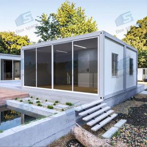 Boxspace Office Grid Container Homes 40ft Luxury House Prefab Modular House With