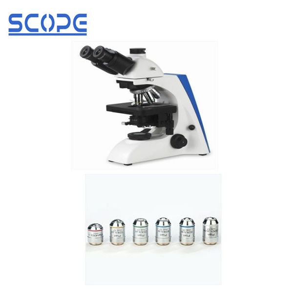 Laboratory Trinocular Biological Microscope Infinity Optical Wire Mechanical
