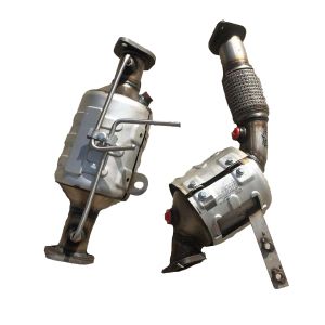 D5 Three Way Catalytic Converter Stainless Steel Ceramic Carrier