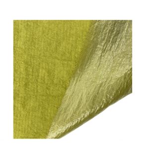 Water Repellent Coated Fabric Shiny Metal Coated 210D UHMWPE Gridstop Nylon for