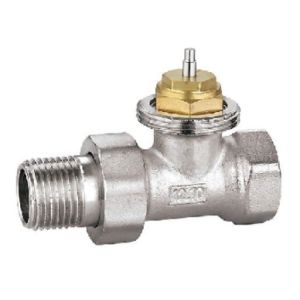 Wholesale Straight Thermostatic Radiator Valve 3/8'' x 3/8'' In Nickel Plated For Steel Pipe from china suppliers