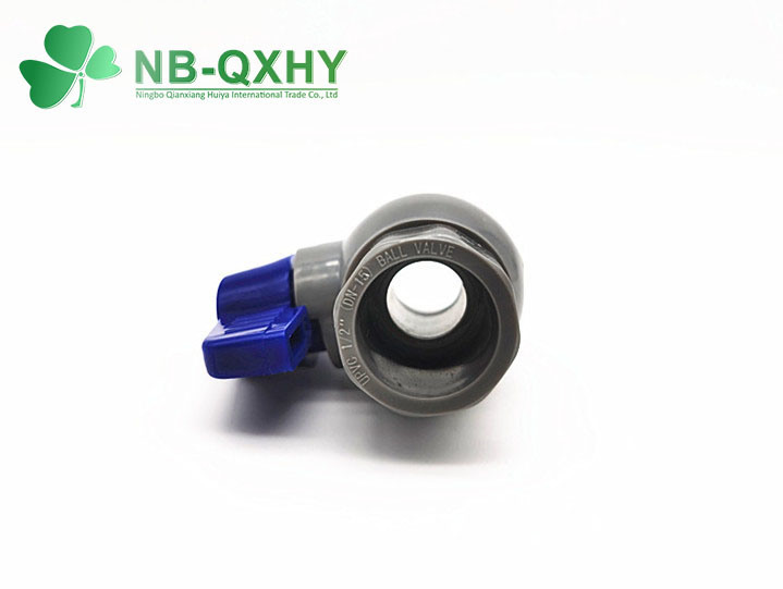 Customization Options Blue Handle PVC Plastic Octagonal Ball Valve for 3/4" Threads
