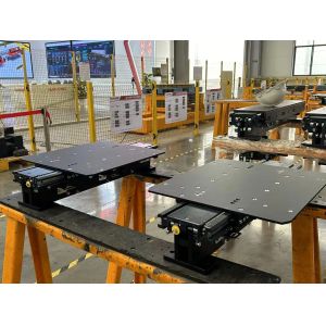 1000 X 1100MM Bin Telescopic Fork Lightweight Single Motor Double Deep Fork Red