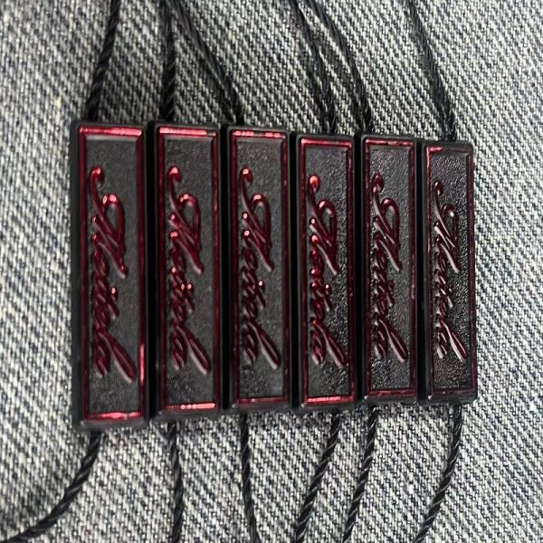 Cotton Black Hang Tag String Rectangle Design Featuring 02mm Thickness Suitable for Fashion Labeling and Merchandise Tags