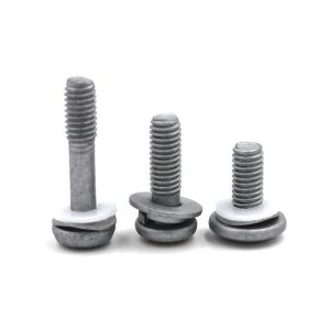Metric Measurement System Mushroom Round Head Screw with Zinc Plating and Half